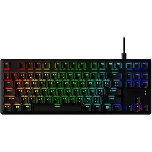 Клавиатура HyperX Alloy Origins Core PBT Aqua RGB Black (639N9AA)