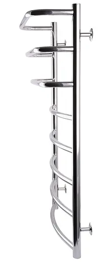 Водяна рушникосушка Unio LКD W 900-500-8 Драбинка Каскад Дуга, Хром - фото 3