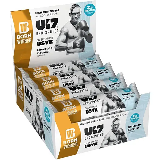 Протеїновий батончик Born Winner U17 зі смаком шоколаду та кокосу 12 шт. по 60 г - фото 1