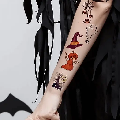 Набор детских временных татуировок "Хэллоуин" kids-tatto-halloween-set-30 - фото 5