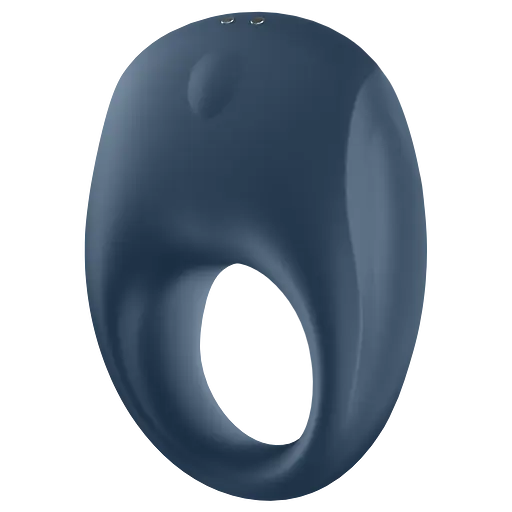 Эрекционное кольцо Satisfyer Strong One Ring Vibrator 7.4 см синий - фото 3