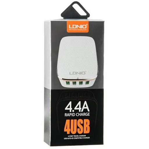 Зарядный адаптер Ldnio A4404 4USB 4.4A блок питания - фото 4