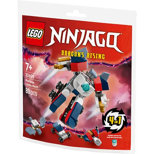 Конструктор LEGO Ninjago Минининдзя комбо робот 80 деталей (30699) - фото 3