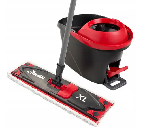 Набір для прибирання Vileda Ultramax XL Turbo – плоска швабра, телескопічна ручка, система зливу у відр 163427 - фото 2
