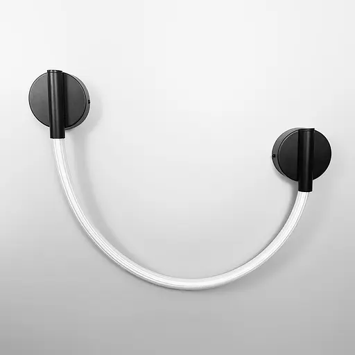 Современное бра с оплетенным неоном длиной 90 см Line F Арт. W210/800 BK - фото 7