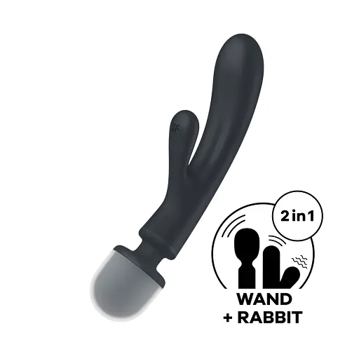 Вібратор Satisfyer Triple Lover 24 см сірий - фото 5