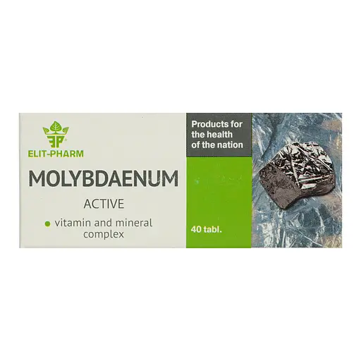 Молибден активный Elit-Pharm 40 таблеток (0.25 г) - фото 2