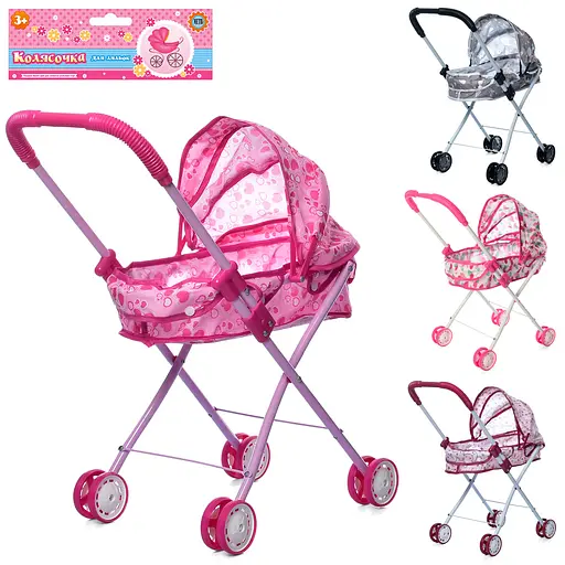 Коляска металева, класика, подвійні колеса, (В асортименті) - фото 2