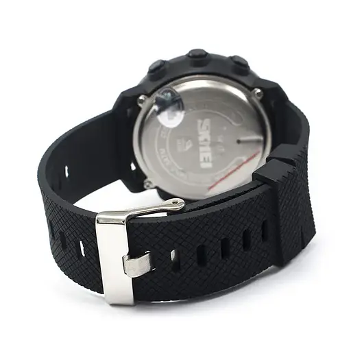 Чоловічий спортивний годинник Skmei 1427 з компасом та барометром Чорний - фото 5