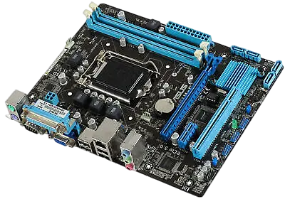 Материнская плата Asus H61M-E LGA 1155 (H61M-E) Б/У - фото 2