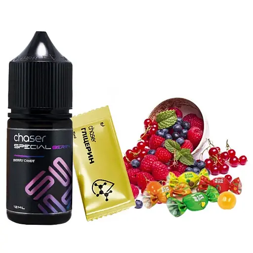 Набор компонентов для самозамеса солевой заправки CHASER Special Berry 30 мл BERRY CANDY Ягодные конфеты, 0-50 мг (18041)