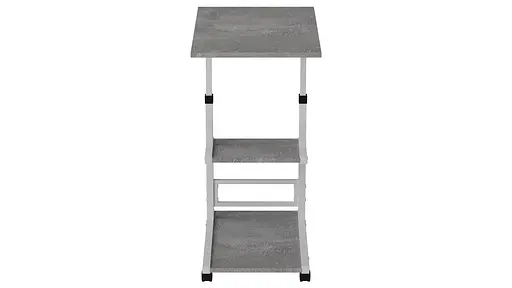 Стіл приставний Ferrum-decor Адан 62x40x60 метал Білий ДСП Бетон 16мм (FRD-102497) - фото 3