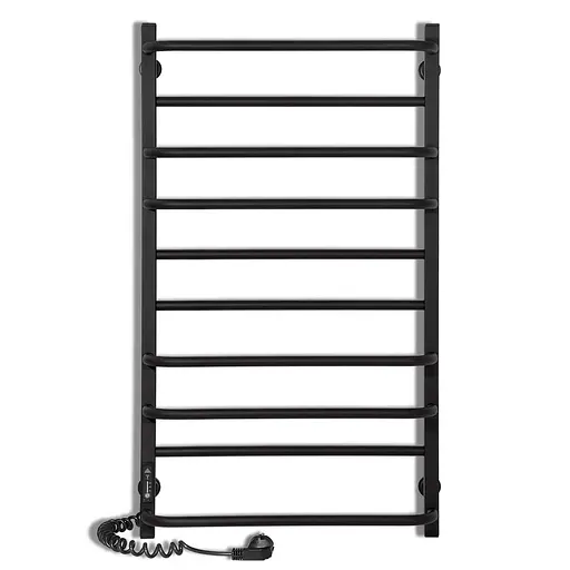 Электрический полотенцесушитель Laris Зебра Комфорт ЧФЧ10 500x900 Е левый R3 73207638, Черный матовый, Левое, Электронный - фото 2