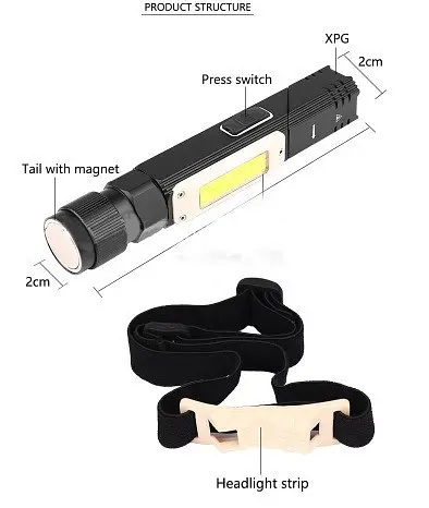 Фонарь с магнитом Goread Y112 USB XPG+COB 10000 лм IP65 - фото 10