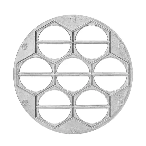 Комплект з 3 форм для ліплення пельменів та вареників: кругла пельменниця, варенниця та форма для равіолі, RS 87685 - фото 3