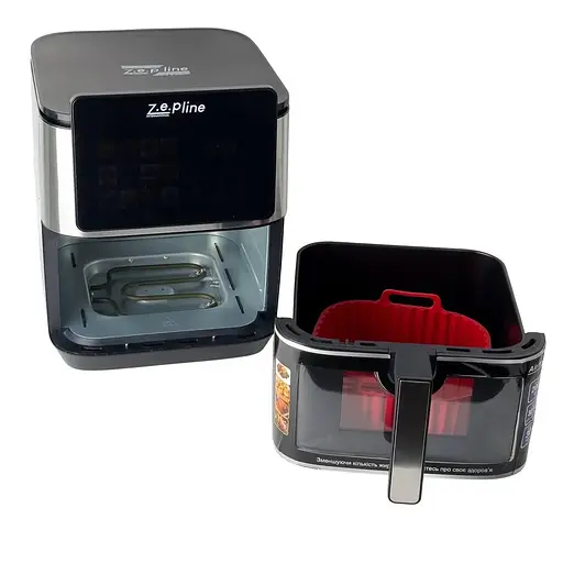 Аерофритюрниця безмасляна Zepline ZP-00341 на 13л із сенсорним керуванням 2 тени 4200 Вт - фото 6
