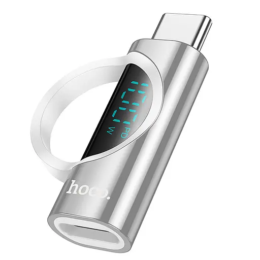 Перехідник Hoco UA32 Type-C male to Type-C female display adapter Silver - фото 2