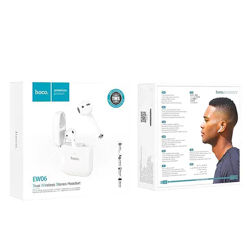 Беспроводные наушники Hoco EW06 TWS белые - фото 3