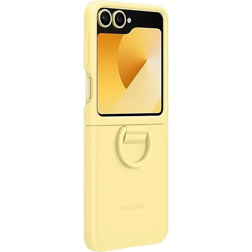 Оригінальний силіконовий чохол із кільцем Samsung Silicone Case для Galaxy Flip6 Yellow EF-PF741TYEGUA