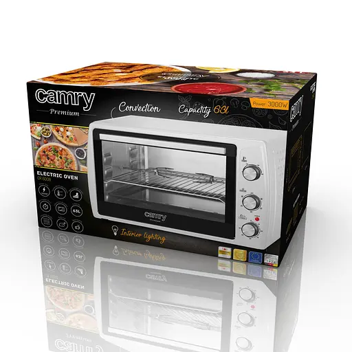 Духовка електрична піч Camry CR 6008 об'єм 63 л потужність 2200 Вт - фото 8