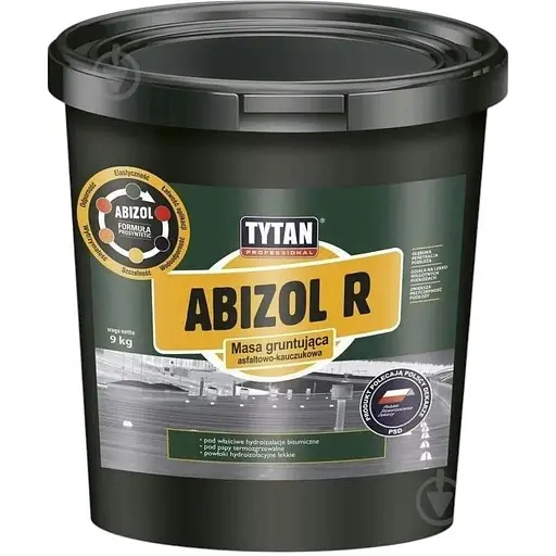 Праймер Tytan Professional Abizol R битумно-каучуковый черный 9 кг  - фото 1