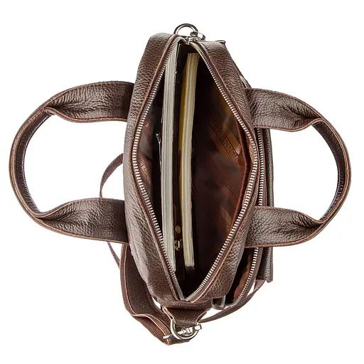 Чоловіча шкіряна сумка SHVIGEL 25х33х7 см sum0012853 - фото 5