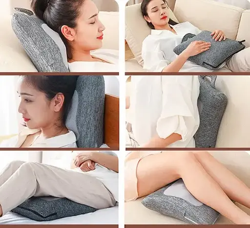 Массажная подушка для шеи и плеч с подогревом 759 АМ Роликовый массажер - фото 5