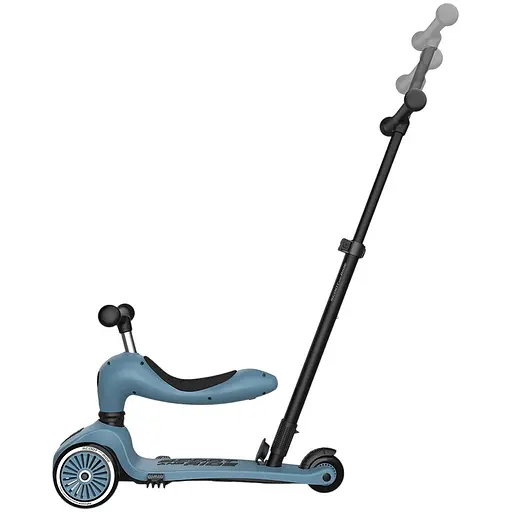 Самокат Scoot and Ride Highwaykick-1 Push and Go серо-синий (SR-240527-STEEL) - фото 10
