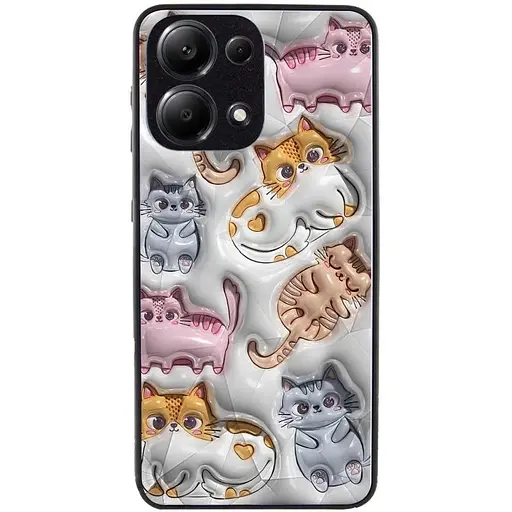 TPU+PC чохол Epik Prisma Fluffie для Xiaomi Poco X6 / Note 13 Pro 5G Kittens