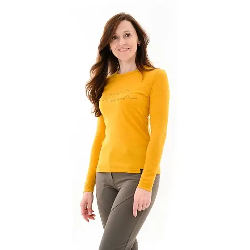 Футболка Turbat Cozy Logo 2 LS Wmn S Жовтий (TUR-WCOZYLOGO2LSYS)