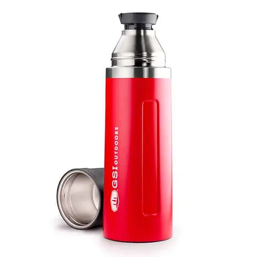 Термос GSI Outdoors Glacier Stainless 1 L Vacuum Bottle Червоний (1099-67471) - фото 2