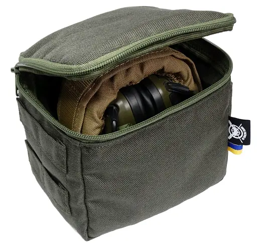 Підсумок захисний для тактичних активних навушників на MOLLE | Чехол для захисту та перенесення - фото 3