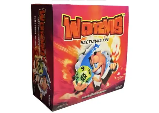 Настольная игра Fun Geek Shop Червячки (Worms) (укр.)