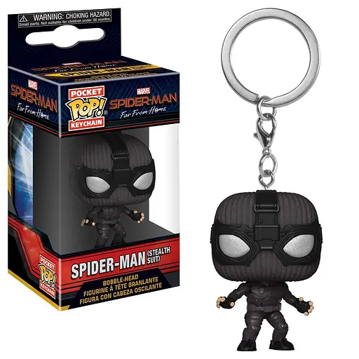 Фигурка-брелок Funko Pop Фанко Поп Spider-Man: Far From Home Stealth Suit 4 см Trinket SM Sm - фото 3