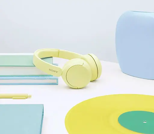 Sony Навушники On-ear WH-CH520 BT 5.2, SBC, AAC, Wireless, Mic, Жовтий - фото 3