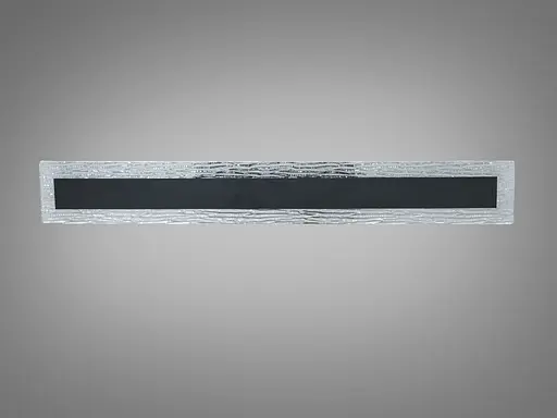 Настінний LED бра-планка Romin 28 Вт чорний скло - фото 3