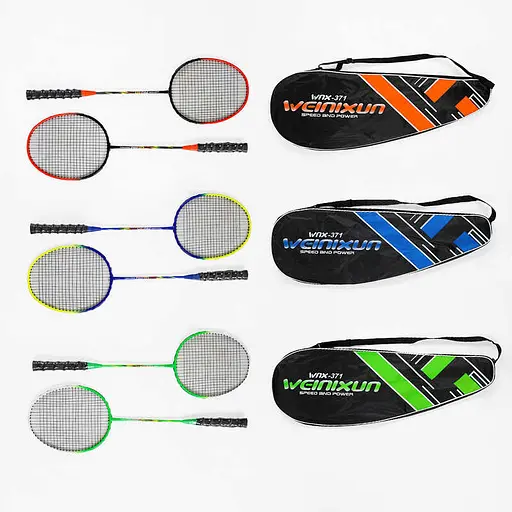 Набір для бадмінтону TK Sport, 2 ракетки з металевим каркасом, у чохлі C70208 (В асортименті) - фото 2