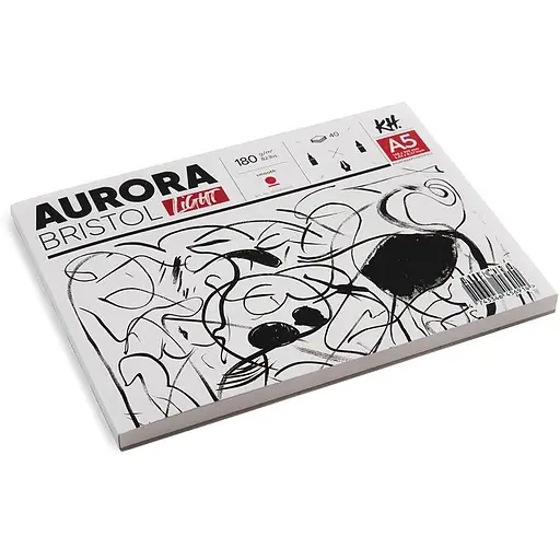 Склейка для рисунка Aurora Lanscape (Bristol) 180 г/м2 40 л белый 100% целлюлоза - фото 3