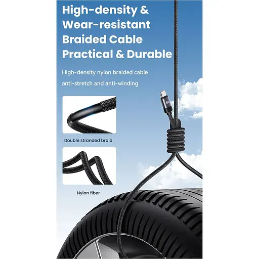 Кабель Usams US-SJ704 Rui Magnetic USB-C to USB-C 60W 1m Tarnish (SJ704USB01) [153983] - фото 9