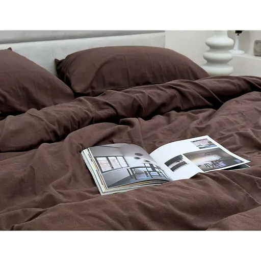 Підковдра Ecotton Євро фланель Dark Brown SB-186 210х220 см коричневий (25554) - фото 4