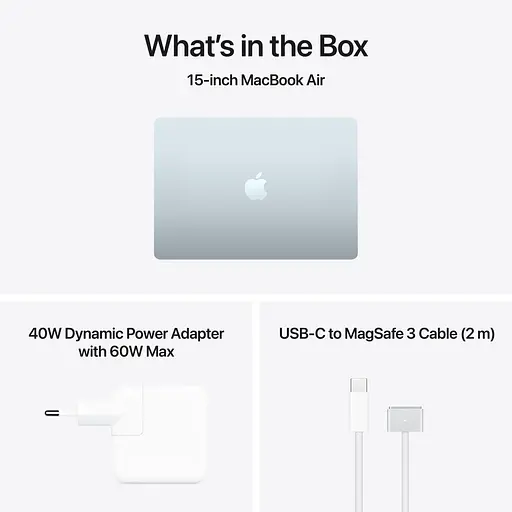 Ноутбук Apple 15.3 MacBook Air / M5/16GB/1TB/UMA/MacOS/Sky Blue (MDVT4UA/A) - фото 7