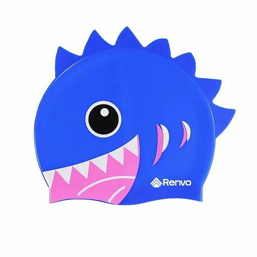 Дитяча Шапочка для плавання 6-12 років Renvo Sentani JR Синій Рожевий OSFM (1SC300-04) - фото 1