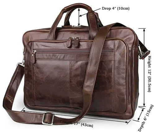 Сумка чоловіча Vintage 43х30,5х15 см sum0028930 - фото 5