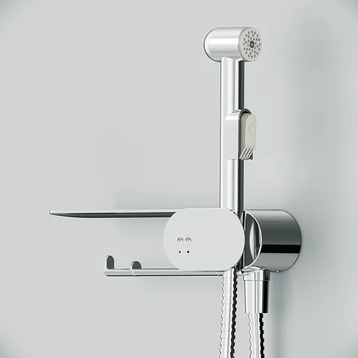 Душевой гарнитур AM.PM Like с гигиеническим душем и полкой F0202600 - фото 4