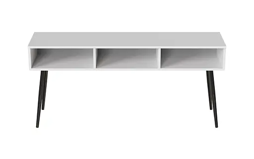 Тумба під телевізор Кентуккі Ferrum-decor 45x139x38 Чорний метал ДСП Білий 16 мм (FRD-106733) - фото 4