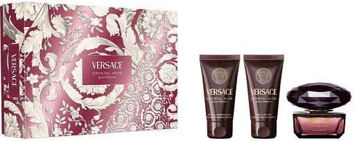 Набор Versace Crystal Noir 50 мл парфюмированная вода, 50 мл гель для душа, лосьон для тела - фото 1