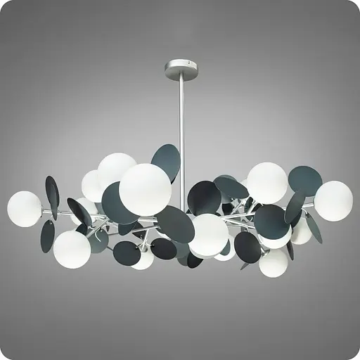 Люстра подвесная 517 Dlight на 18 ламп Хром-Серый (01681) - фото 1