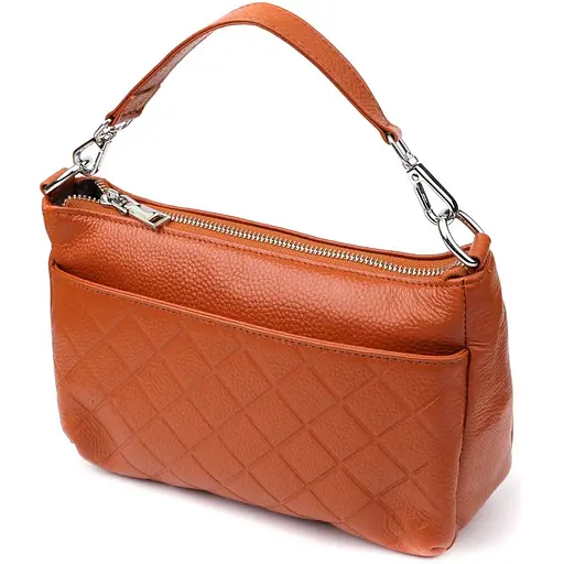 Женская сумка Vintage из натуральной кожи с двумя ремешками 25х16х8 см sum0027591 - фото 1