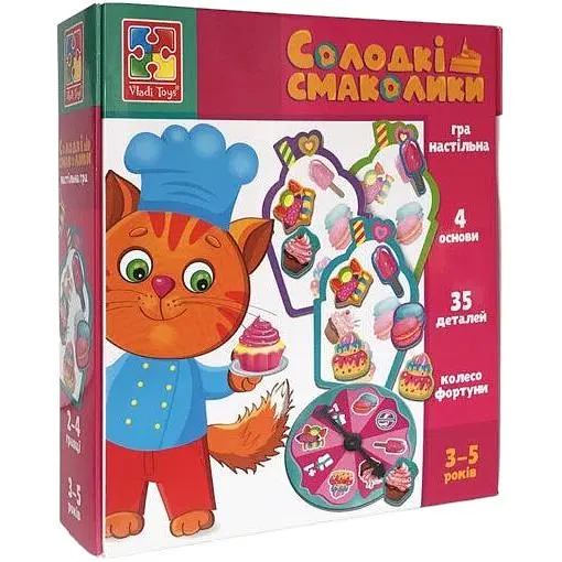 Настольная игра Сладкие вкусности Vladi Toys VT1804-42 укр