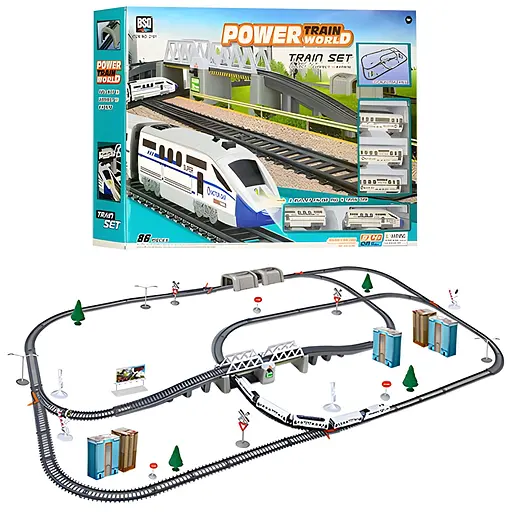 Детская железная дорога Power Train со светом (2181)